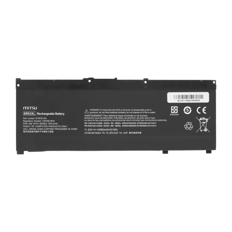 Bateria Mitsu do HP Pavilion Gaming 15 17
