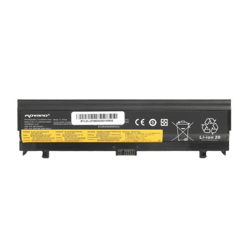 Bateria Movano do Lenovo ThinkPad L560, L570