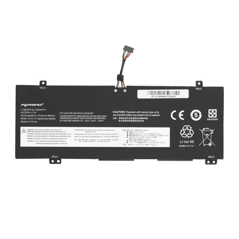 Bateria Movano do Lenovo IdeaPad S540, Xiaoxin Air 14 2019