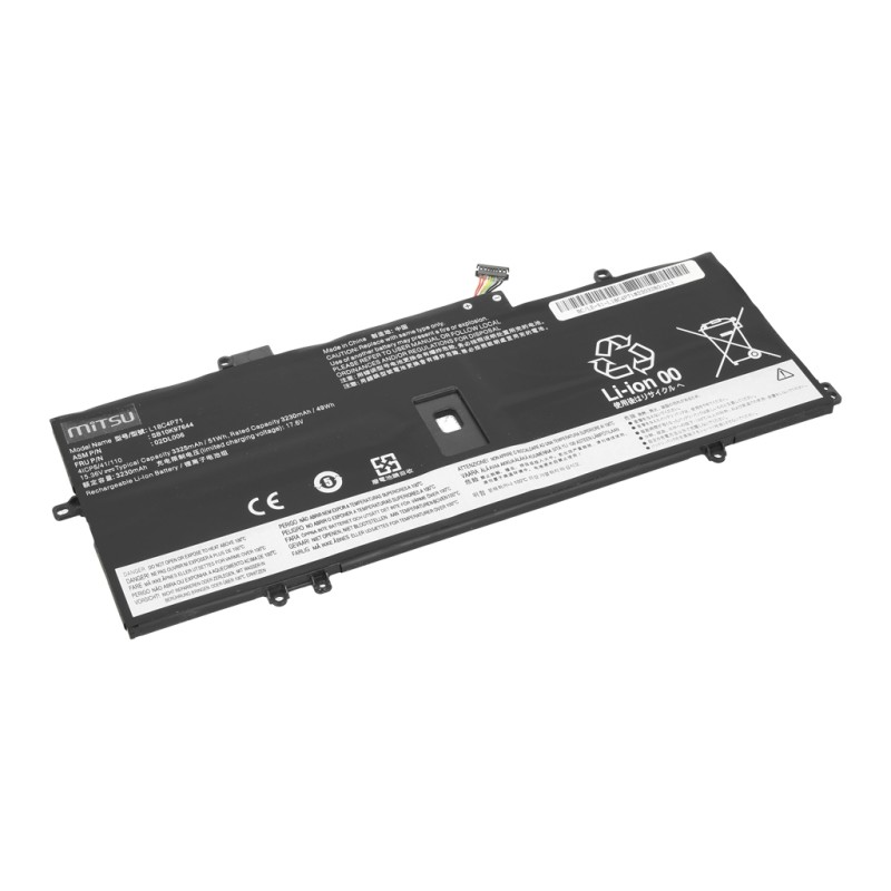Bateria Mitsu do Lenovo Thinkpad X1 Carbon, Yoga (gen7, gen8)