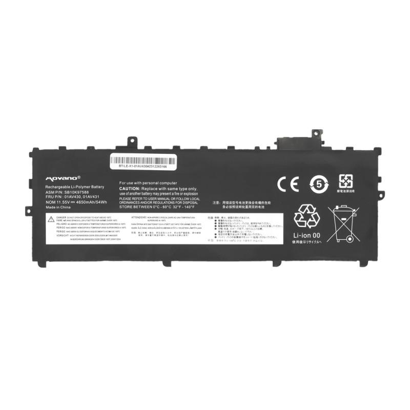Bateria Movano do Lenovo Thinkpad X1 Carbon 2018, G6 (gen5, gen6)