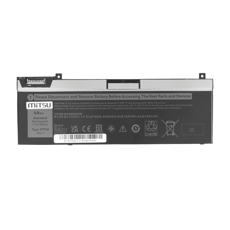 Bateria Mitsu do Dell Precision 7530, 7540, 7730 - 5TF10 7.6V
