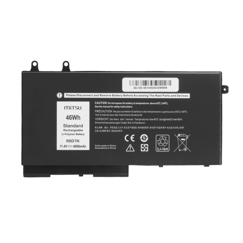 Bateria Mitsu do Dell Latitude 5400, 5410, 5500, 5510
