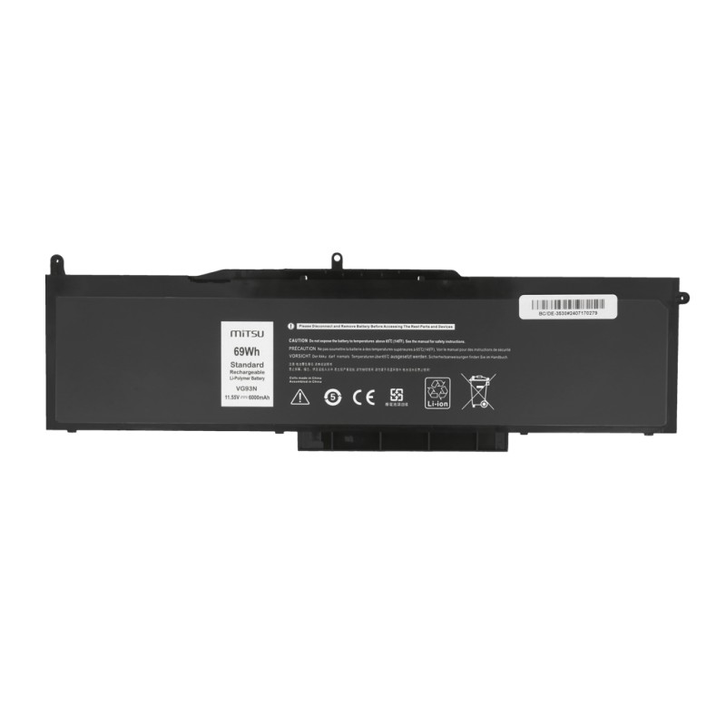 Bateria Mitsu do Dell Precision 3520, 3530
