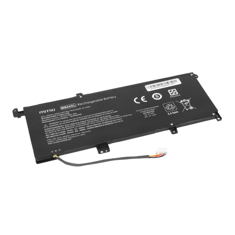 Bateria Mitsu do HP Envy 15-aq, 15t-aq,  x360 15-ar
