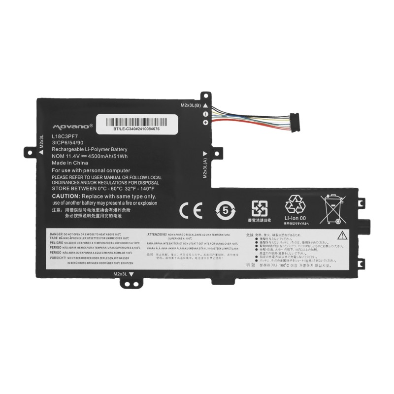 Bateria Movano do Lenovo IdeaPad C340-15IIL, S340-15IIL