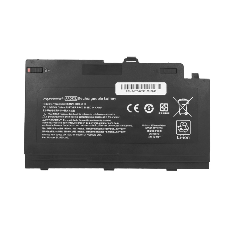 Bateria Movano do HP ZBook 17 G4