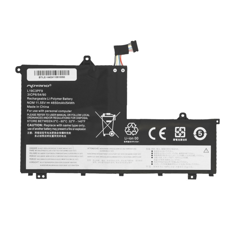 Bateria Movano do Lenovo ThinkBook 14-IIL, 15-IIL