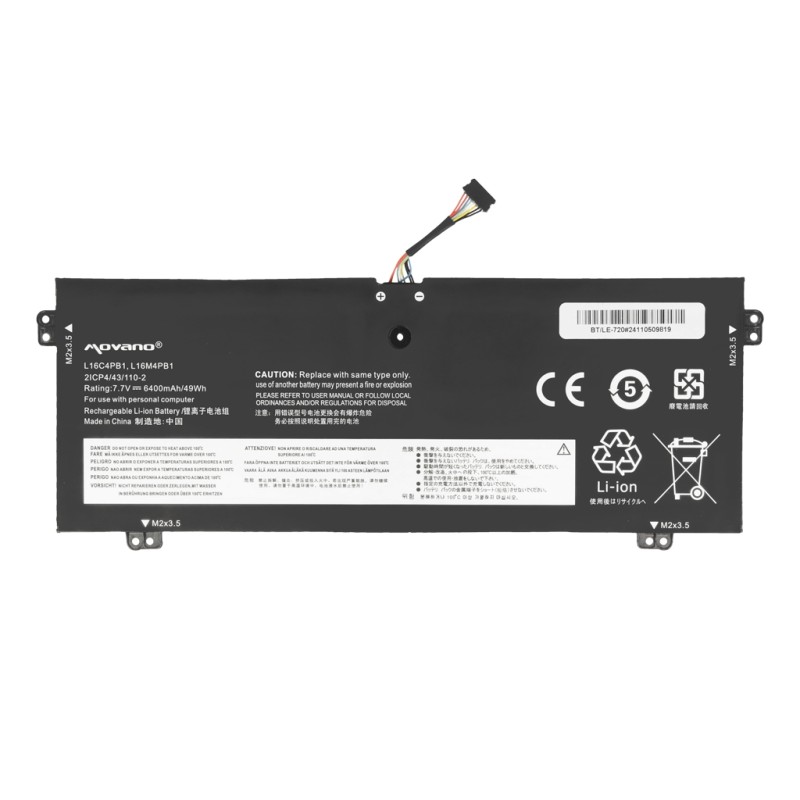 Bateria Movano do Lenovo Yoga 720-13IKB, 730-13IKB