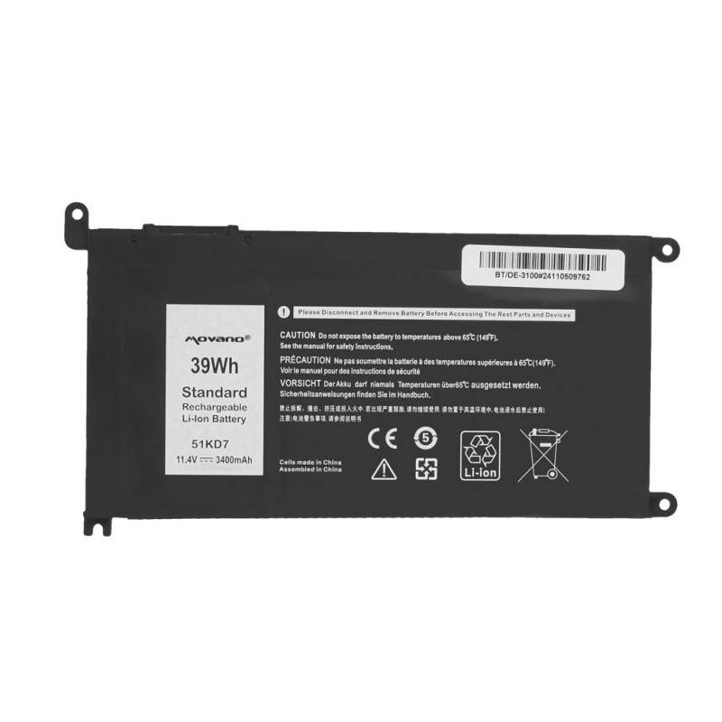 Bateria Movano do Dell Chromebook 11 (3180), 3100