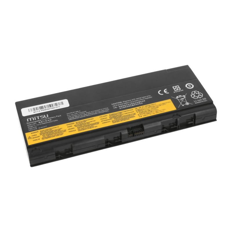 Bateria Mitsu do Lenovo ThinkPad P50, P51, P52