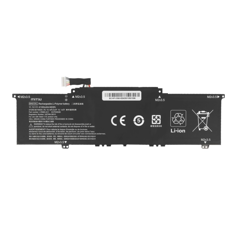 Bateria Mitsu do HP Envy 13, x360 15