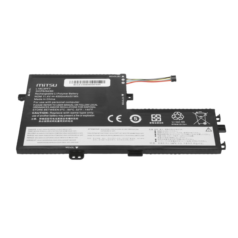 Bateria Mitsu do Lenovo IdeaPad C340-15IIL, S340-15IIL