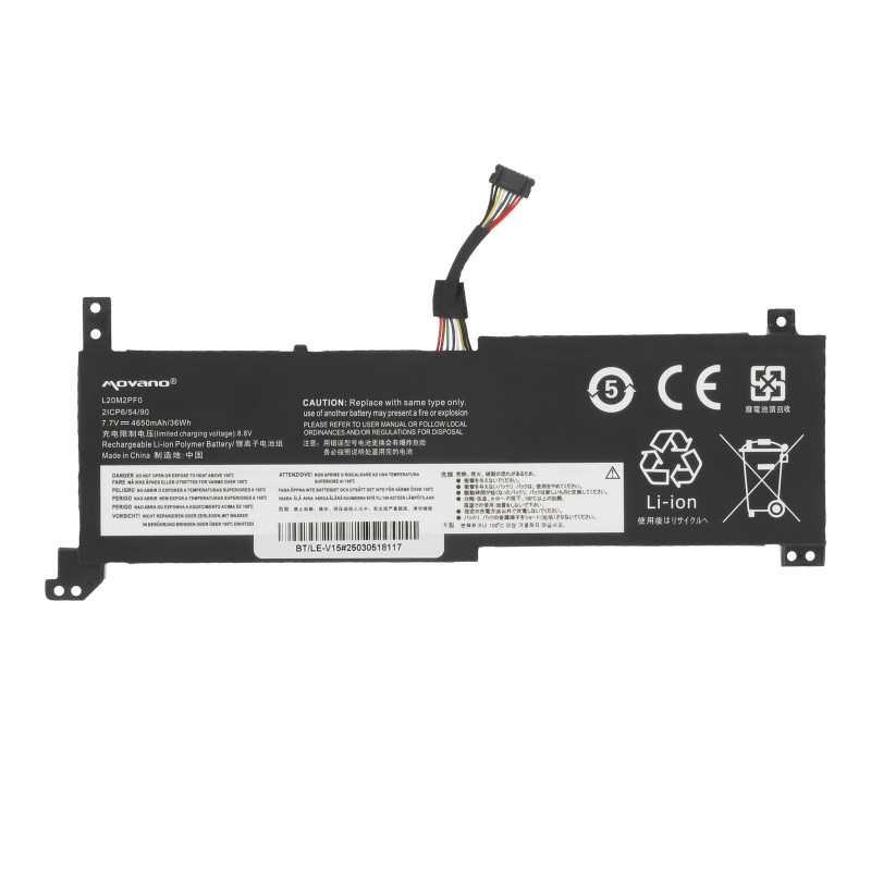 Bateria Movano do Lenovo V14 V15 V17, IdeaPad 3
