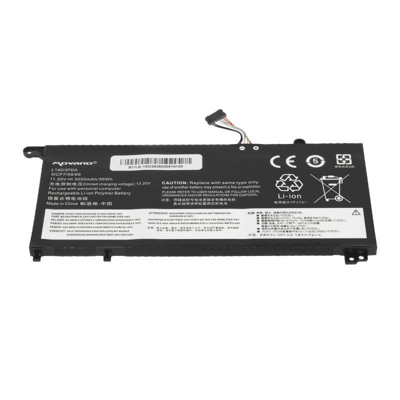 Bateria Movano do Lenovo ThinkBook 14 G2 G3 G4, 15 G2 G3 G4