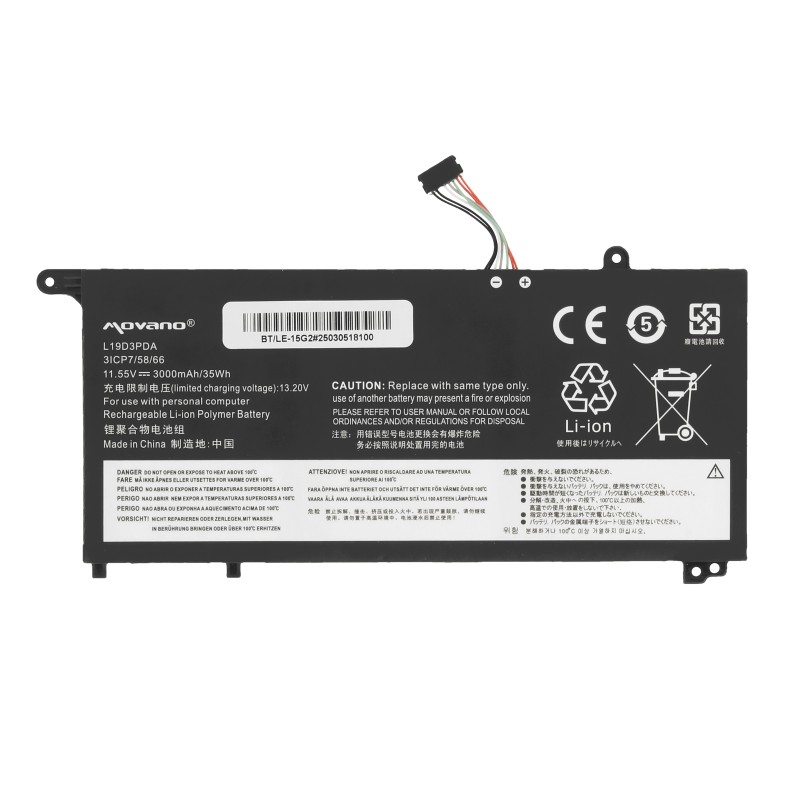 Bateria Movano do Lenovo ThinkBook 14 G2 G3 G4, 15 G2 G3 G4
