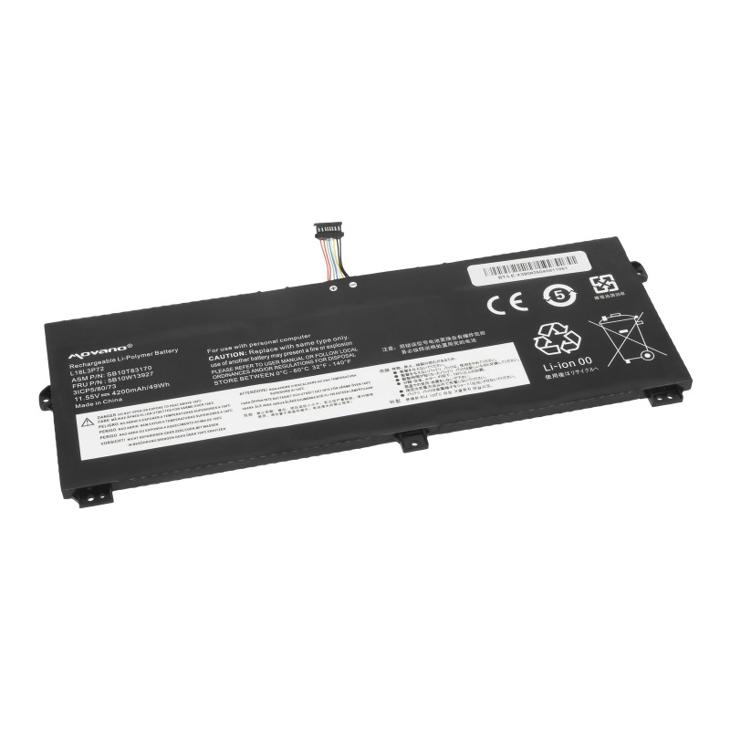 Bateria Movano do Lenovo Thinkpad Yoga X390, X13