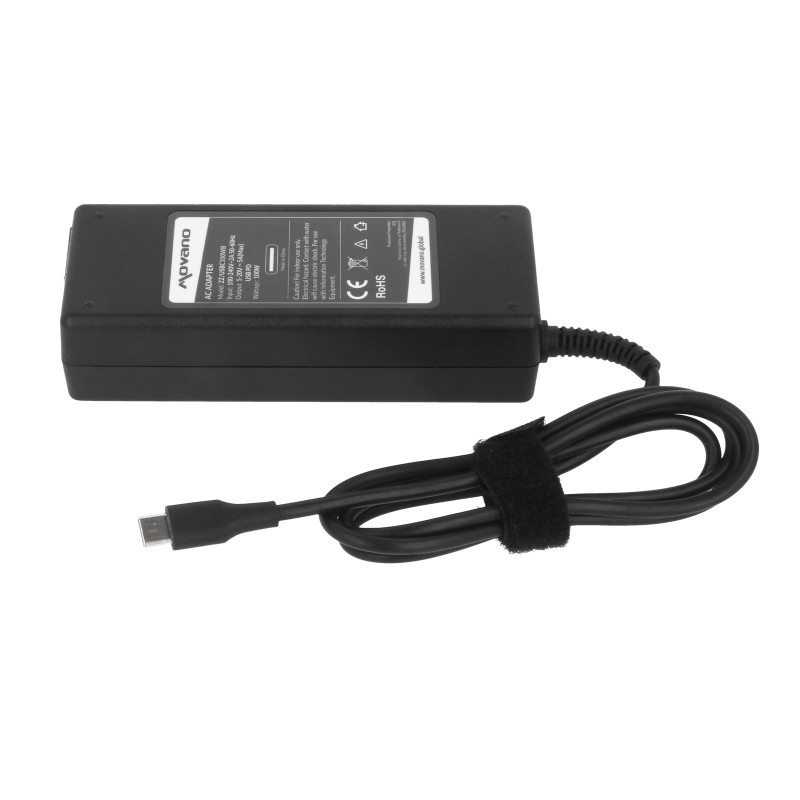Zasilacz Movano 100W USB type C USB-C (black)