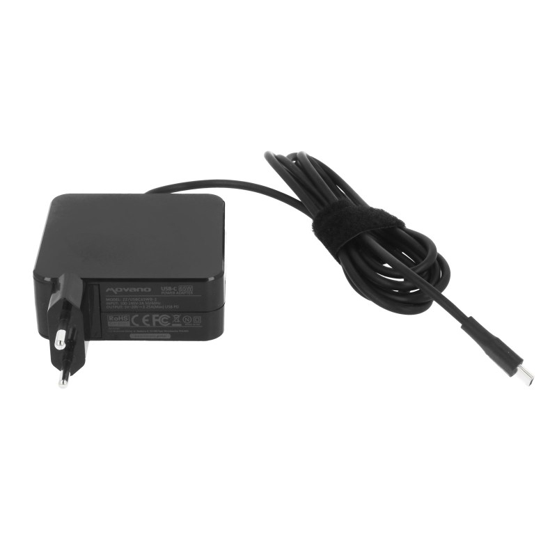 Zasilacz Movano 65W USB type C USB-C (black)