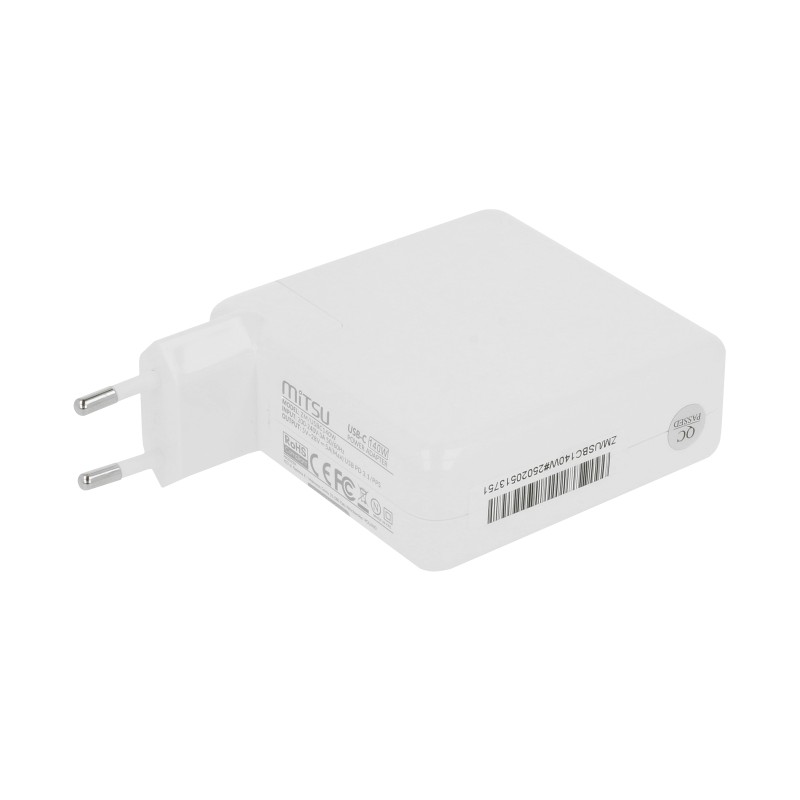 Zasilacz Mitsu 140W USB type C USB-C (white)