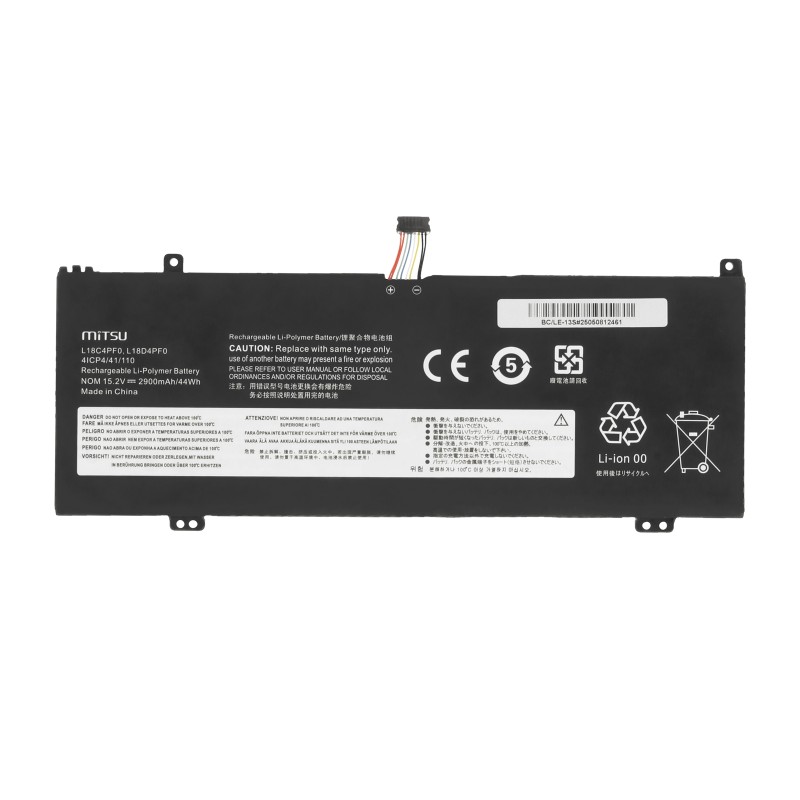 Bateria Mitsu do Lenovo ThinkBook 13s G4 ARB, 13s IWL