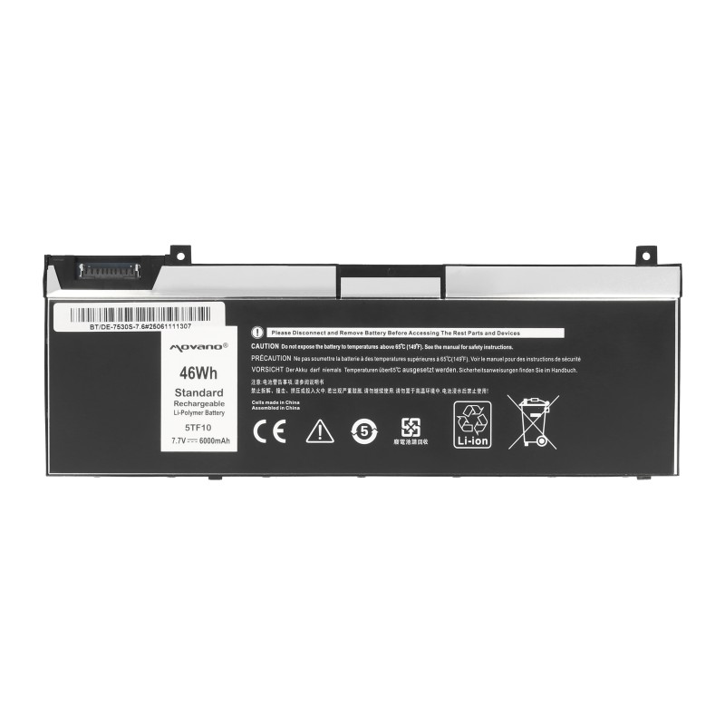 Bateria Movano do Dell Precision 7530, 7540, 7730 - 5TF10 7.6V (6000mAh)