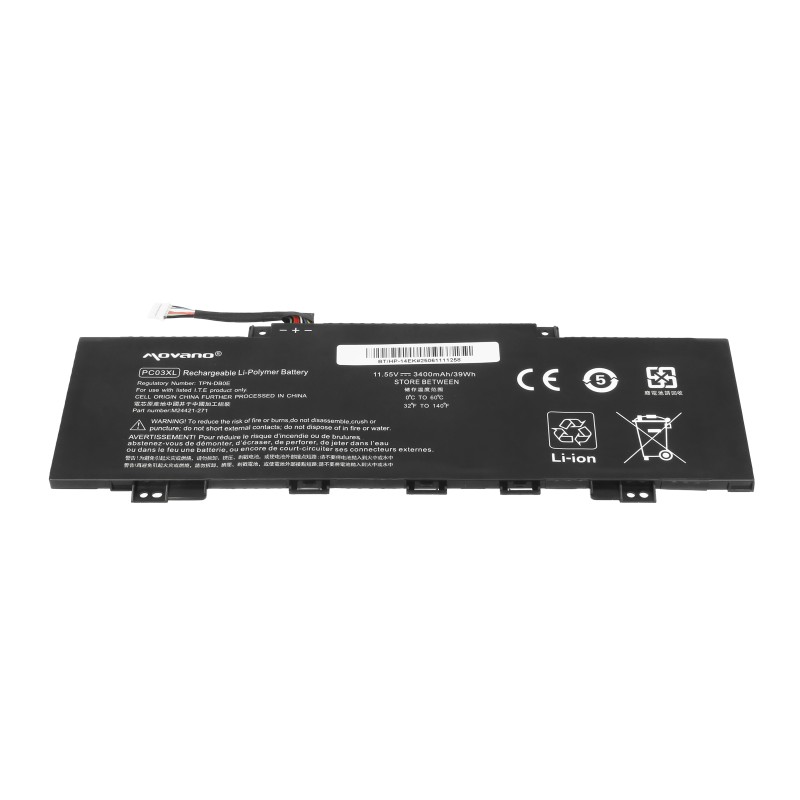 Bateria Movano do HP Pavilion x360 14-dy 14-ek, Aero 13-be 13-bg