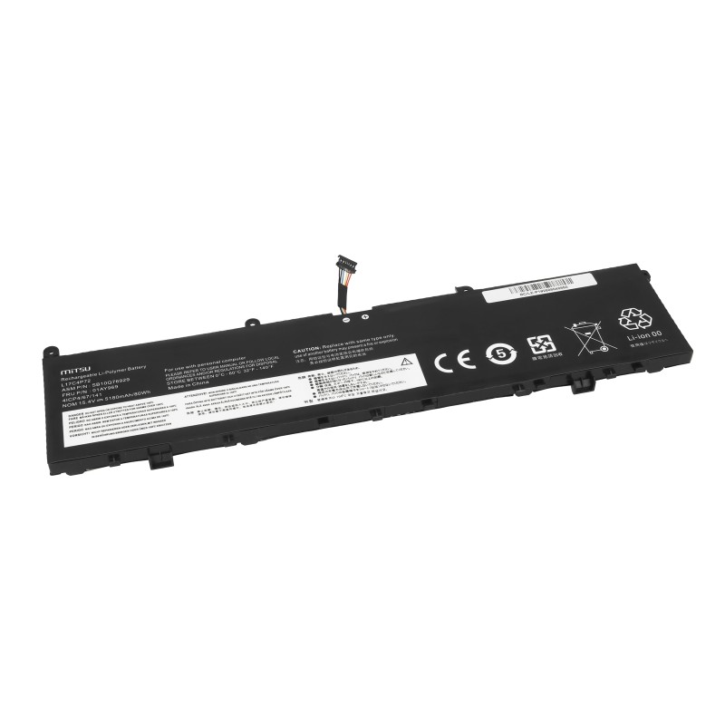 Bateria Mitsu do Lenovo ThinkPad P1, X1 Extreme (Gen 1, 2)