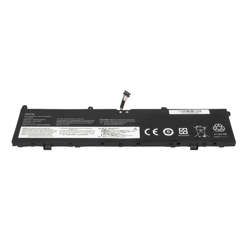 Bateria Mitsu do Lenovo ThinkPad P1, X1 Extreme (Gen 1, 2)