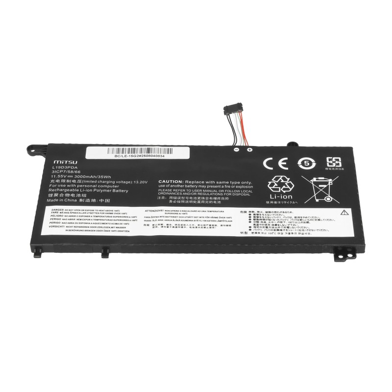Bateria Mitsu do Lenovo ThinkBook 14 G2 G3 G4, 15 G2 G3 G4