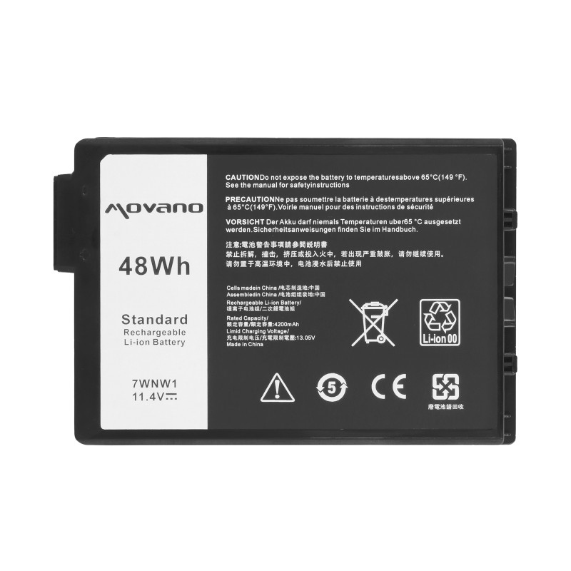 Bateria Movano do Dell Latitude 7424, 5424 Rugged
