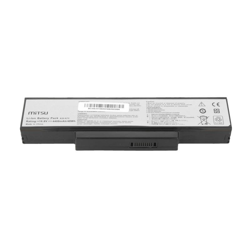 Bateria Mitsu do Asus K72, K73, N73, X77