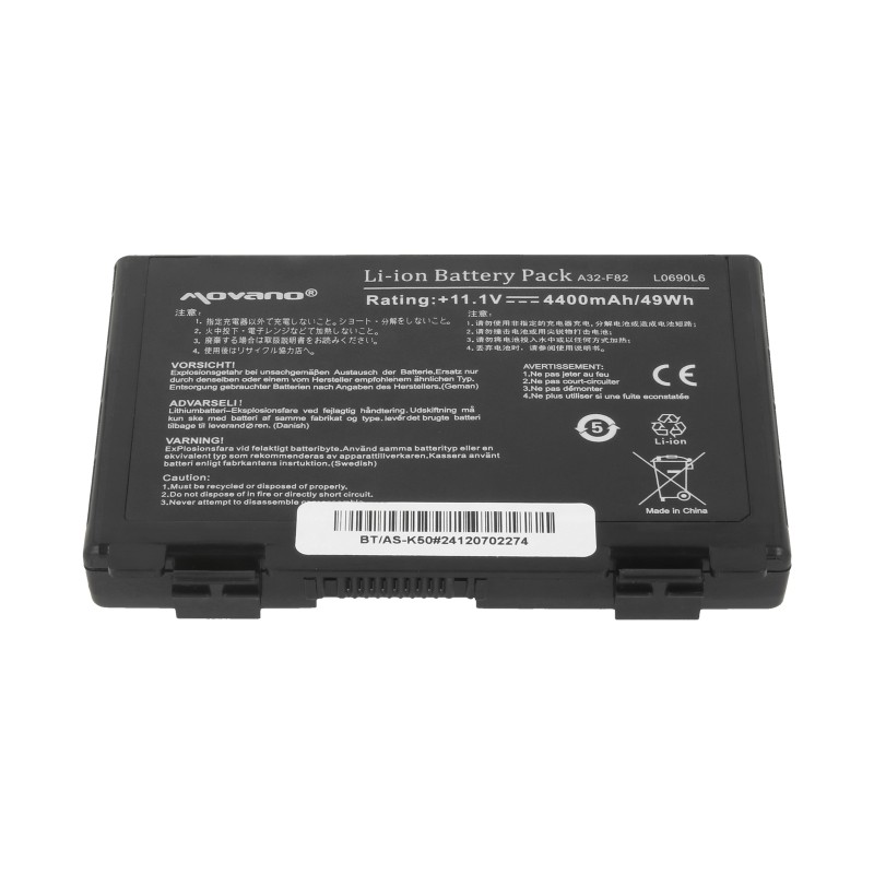 Bateria Movano do Asus F82, K40, K50, K60, K70