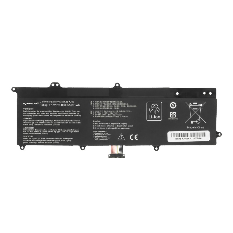 Bateria Movano do Asus VivoBook X202E