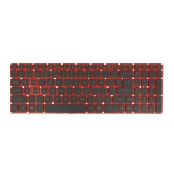 Klawiatura laptopa do Acer Nitro 5 AN515 - taśma 28pin czerwona (numeryczna, podświetlana)