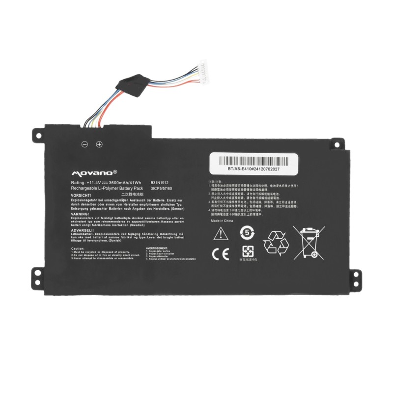Bateria Movano do Asus Vivobook 14 E410MA, 14 L410MA