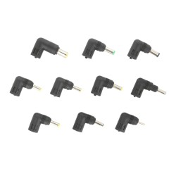 Dodatkowe 10 wtyków do uniwersalnych zasilaczy samochodowych Movano 90W