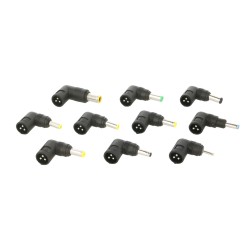 Dodatkowe 10 wtyków do uniwersalnych zasilaczy samochodowych Movano 90W