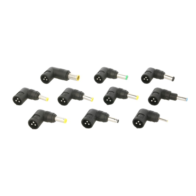 Dodatkowe 10 wtyków do uniwersalnych zasilaczy samochodowych Movano 90W