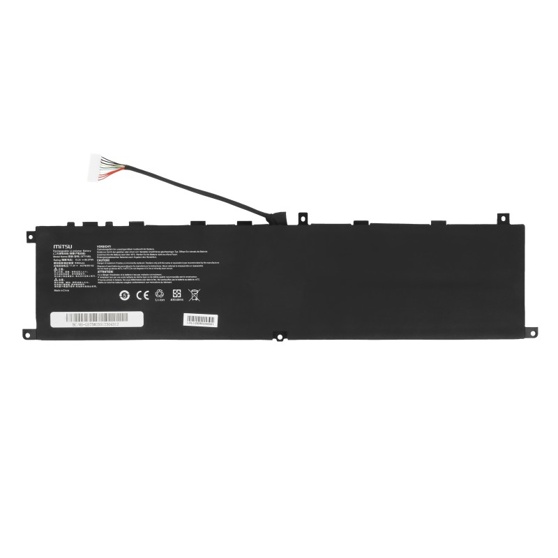 Bateria Mitsu do MSI GS65 GS75 Stealth, P65 P 75 Creator