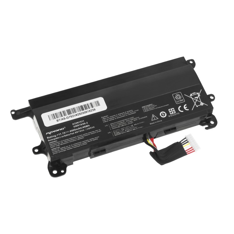 Bateria Movano do Asus ROG G752V, G752VL, G752VY