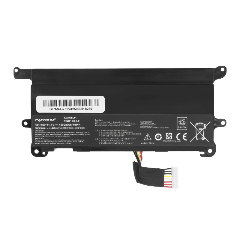 Bateria Movano do Asus ROG G752V, G752VL, G752VY
