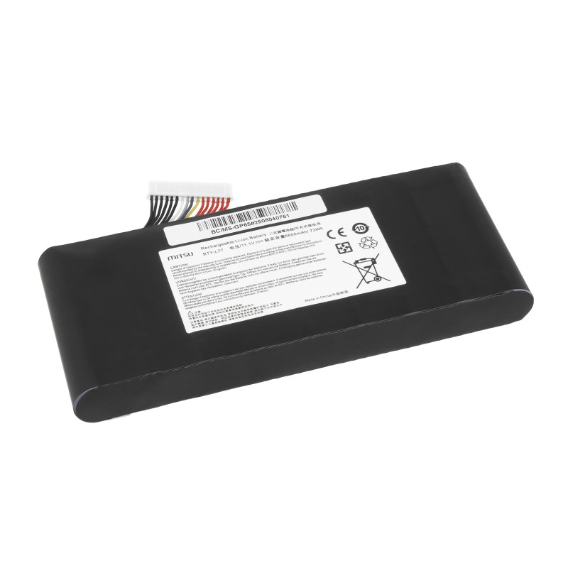 Bateria Mitsu do MSI Leopard GP65, GT72, GT76, WT72