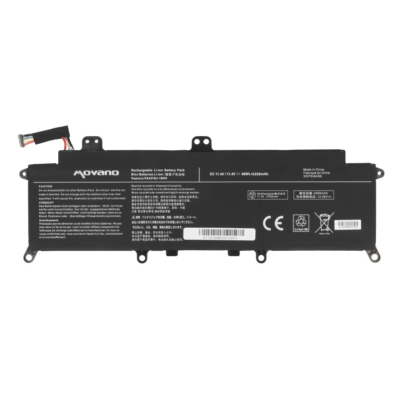 Bateria Movano do Toshiba Portege X30, Tecra X40