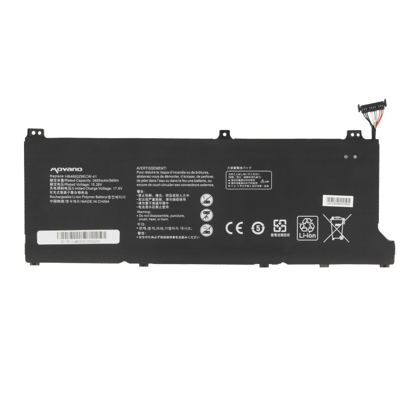 Bateria Movano do Huawei Matebook D14 (2020), Honor Magicbook 14 (2019)