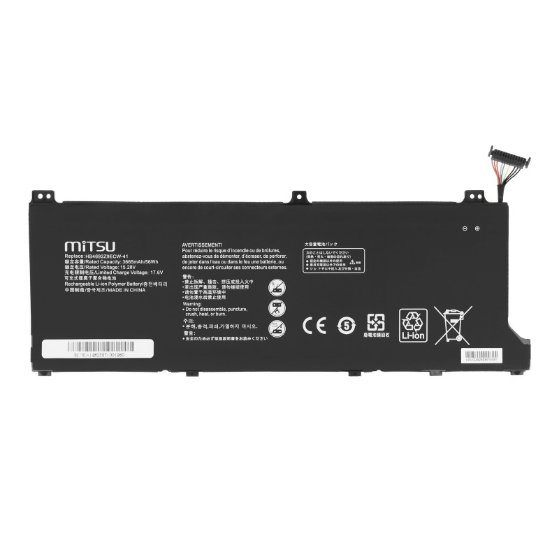 Bateria Mitsu do Huawei Matebook D14 (2020), Honor Magicbook 14 (2019)