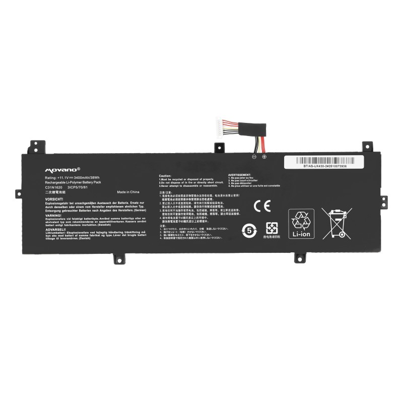 Bateria Movano do Asus UX3400U, P5440F
