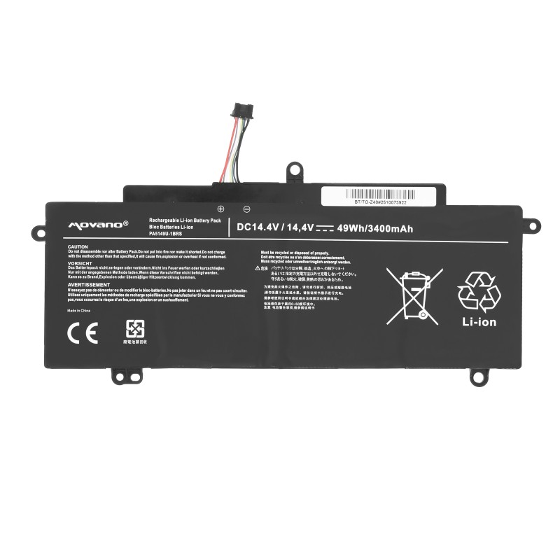Bateria Movano do Toshiba Tecra Z40, Z50