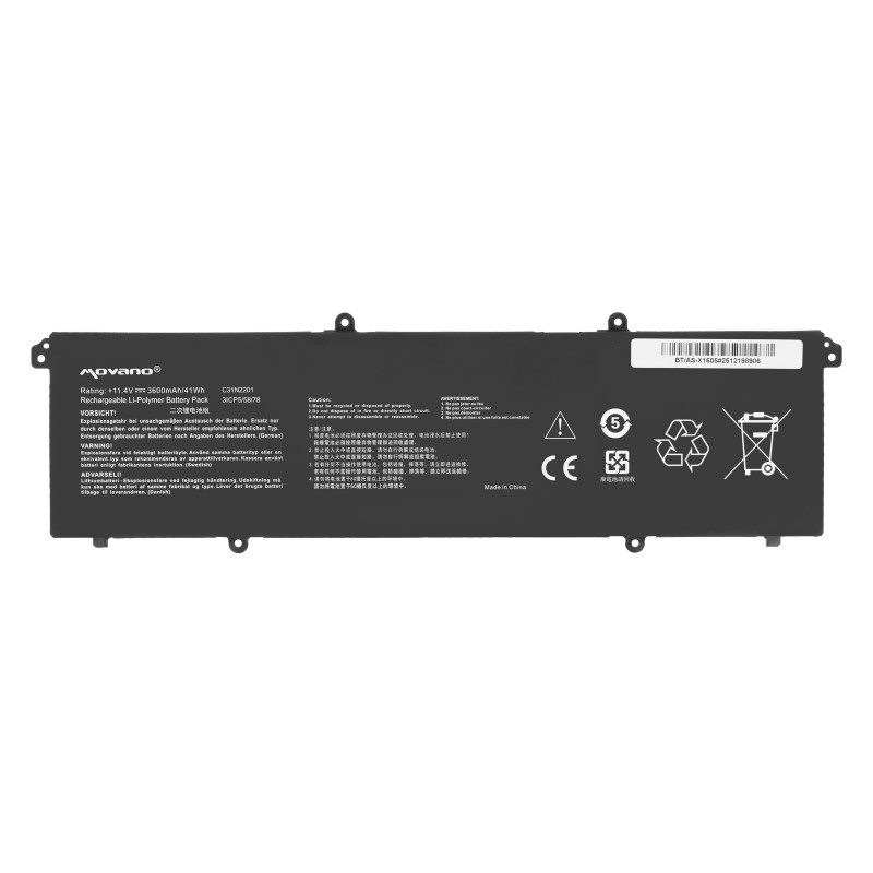 Bateria Movano do Asus VivoBook 15 X1504V, 16 X1605E