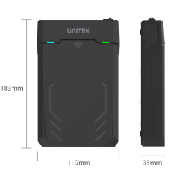 Unitek Obudowa USB 3.1 do HDD 2,5'', 3,5'' SATA UASP